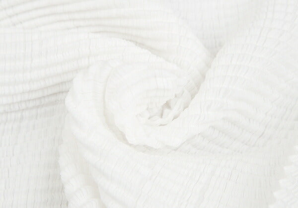 ISSEY MIYAKE Stretch Pleated T-Shirt White Size M