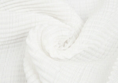 ISSEY MIYAKE Stretch Pleated T-Shirt White Size M