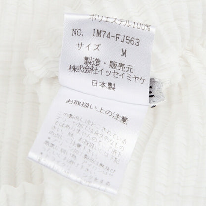 ISSEY MIYAKE Stretch Pleated T-Shirt White Size M