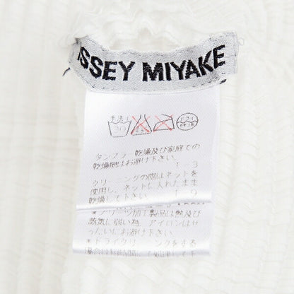ISSEY MIYAKE Stretch Pleated T-Shirt White Size M