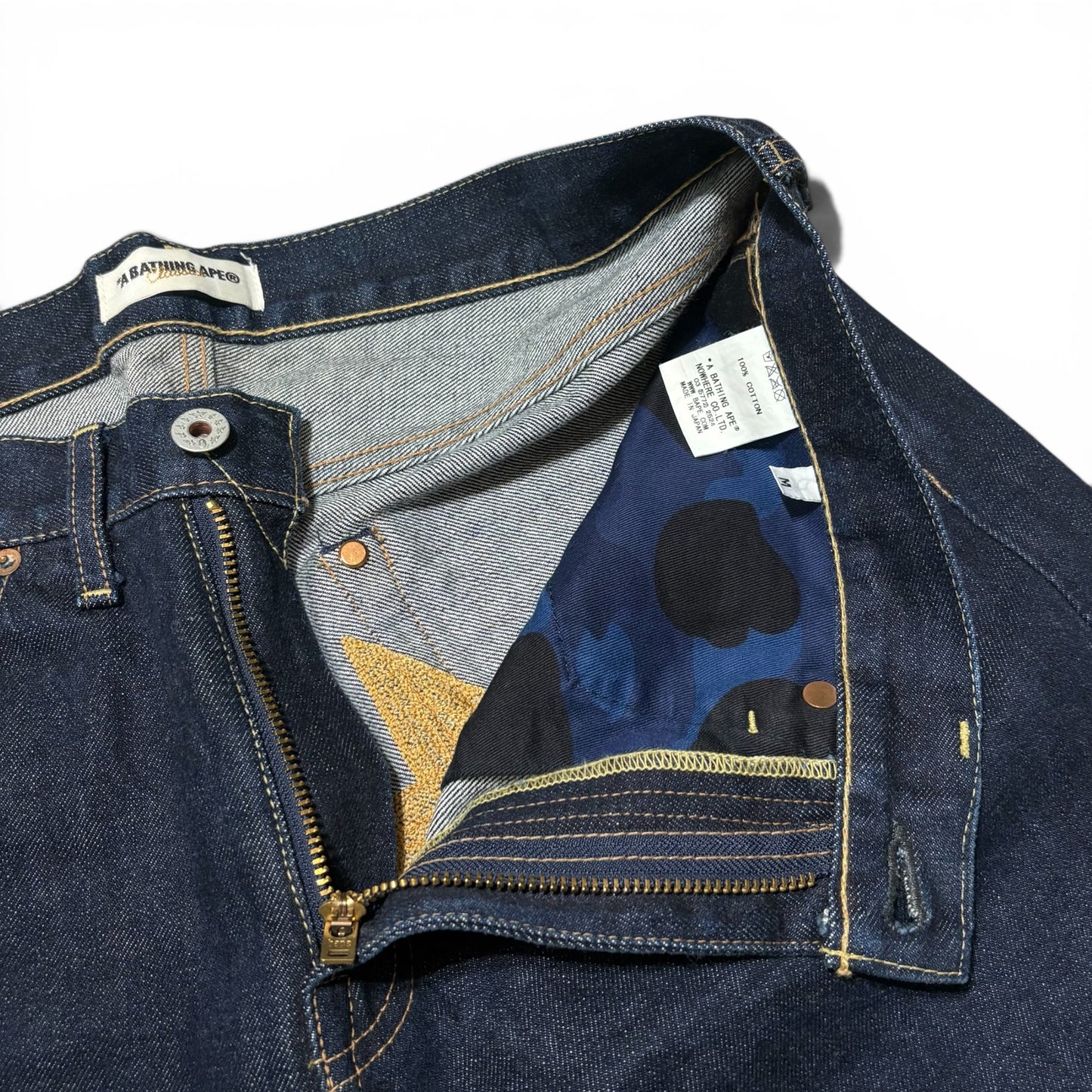 Japanese Brand 00's A BATHING APE Jeans "BAPESTA" Size M