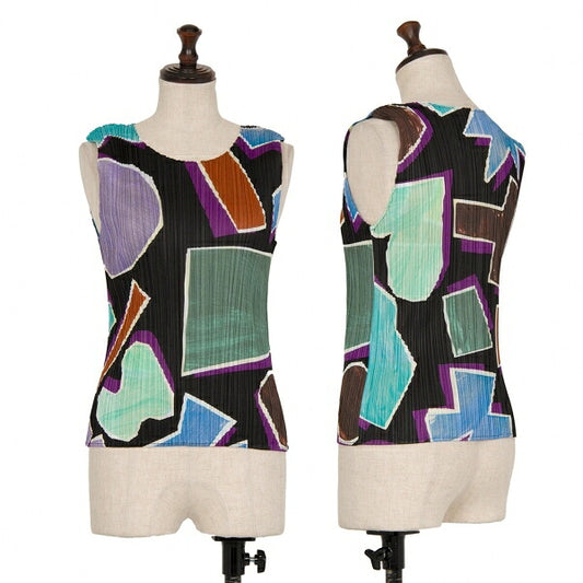 PLEATS PLEASE 17SS Modern Art Print Tank Top Multi Size 3