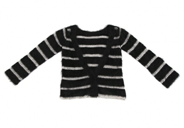 GIORGIO ARMANI Angora Blend Shaggy Cardigan Black Size M