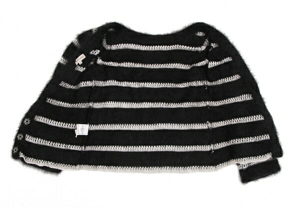 GIORGIO ARMANI Angora Blend Shaggy Cardigan Black Size M
