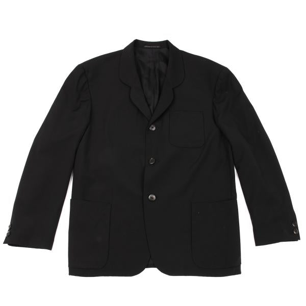 Yohji Yamamoto POUR HOMME Wool Gabardine Jacket Black Size S
