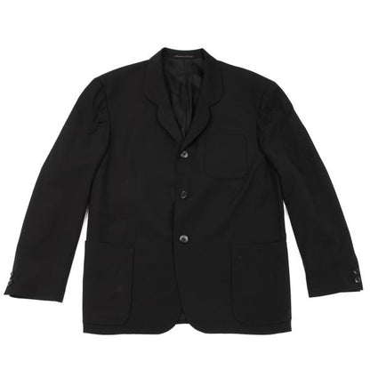 Yohji Yamamoto POUR HOMME Wool Gabardine Jacket Black Size S