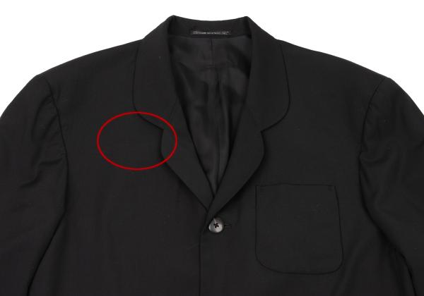 Yohji Yamamoto POUR HOMME Wool Gabardine Jacket Black Size S