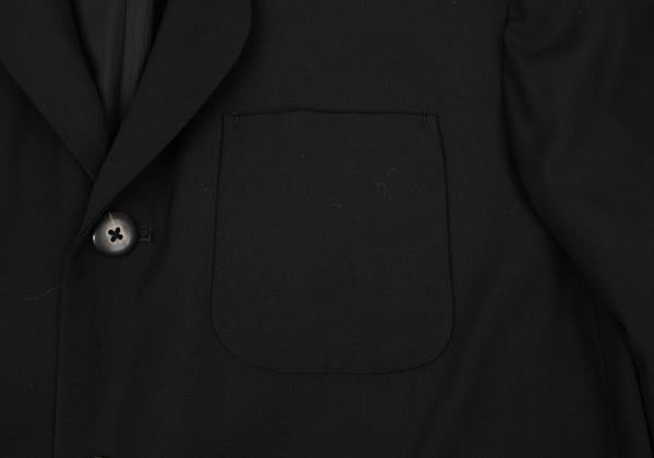 Yohji Yamamoto POUR HOMME Wool Gabardine Jacket Black Size S