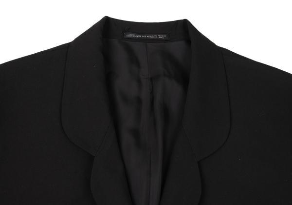 Yohji Yamamoto POUR HOMME Wool Gabardine Jacket Black Size S