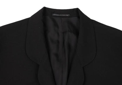Yohji Yamamoto POUR HOMME Wool Gabardine Jacket Black Size S