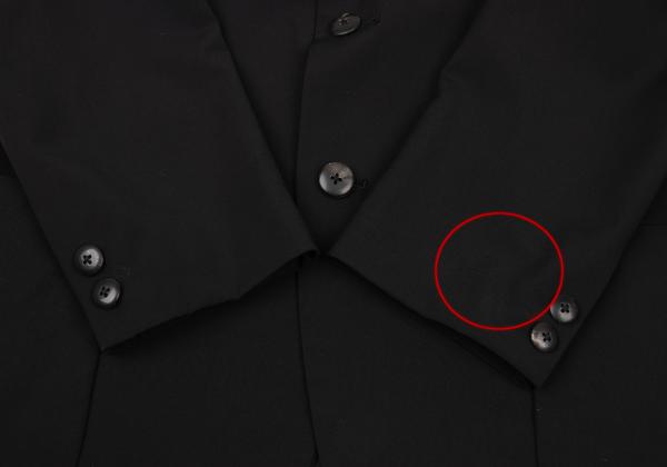 Yohji Yamamoto POUR HOMME Wool Gabardine Jacket Black Size S