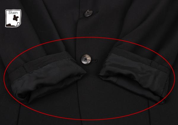 Yohji Yamamoto POUR HOMME Wool Gabardine Jacket Black Size S