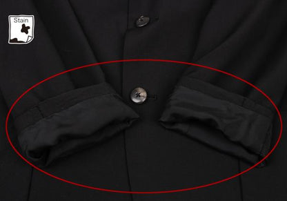 Yohji Yamamoto POUR HOMME Wool Gabardine Jacket Black Size S