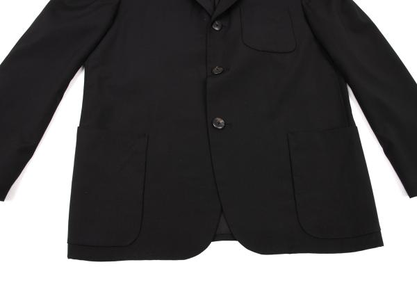 Yohji Yamamoto POUR HOMME Wool Gabardine Jacket Black Size S