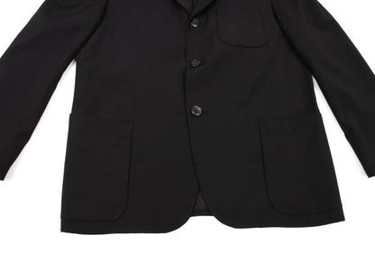 Yohji Yamamoto POUR HOMME Wool Gabardine Jacket Black Size S