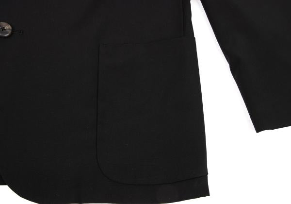 Yohji Yamamoto POUR HOMME Wool Gabardine Jacket Black Size S