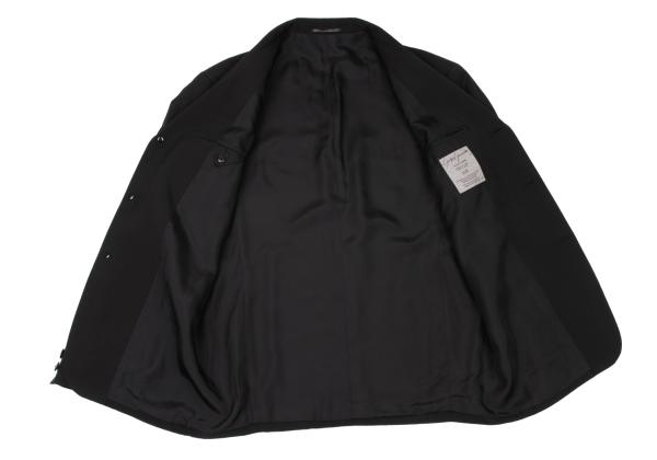 Yohji Yamamoto POUR HOMME Wool Gabardine Jacket Black Size S