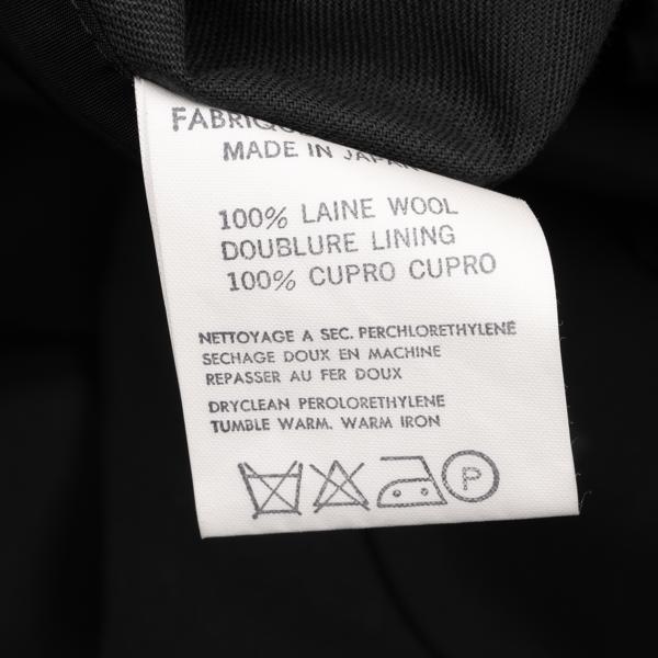 Yohji Yamamoto POUR HOMME Wool Gabardine Jacket Black Size S
