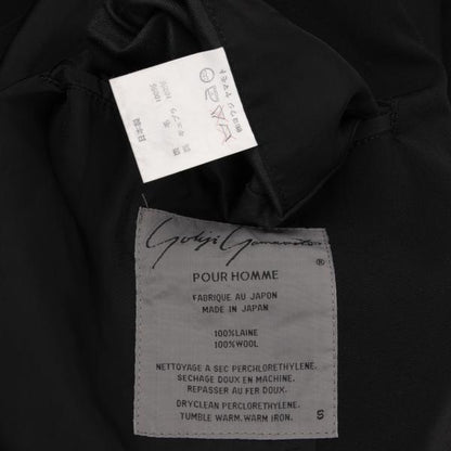 Yohji Yamamoto POUR HOMME Wool Gabardine Jacket Black Size S