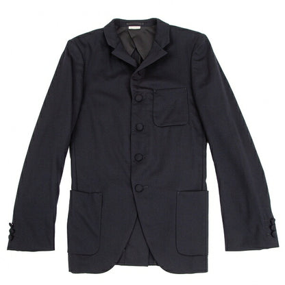 COMME des GARCONS HOMME PLUS Stretch Wool Jacket Navy Size S