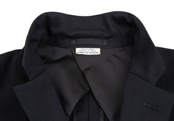 COMME des GARCONS HOMME PLUS Stretch Wool Jacket Navy Size S