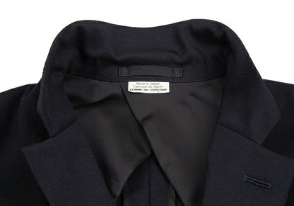 COMME des GARCONS HOMME PLUS Stretch Wool Jacket Navy Size S