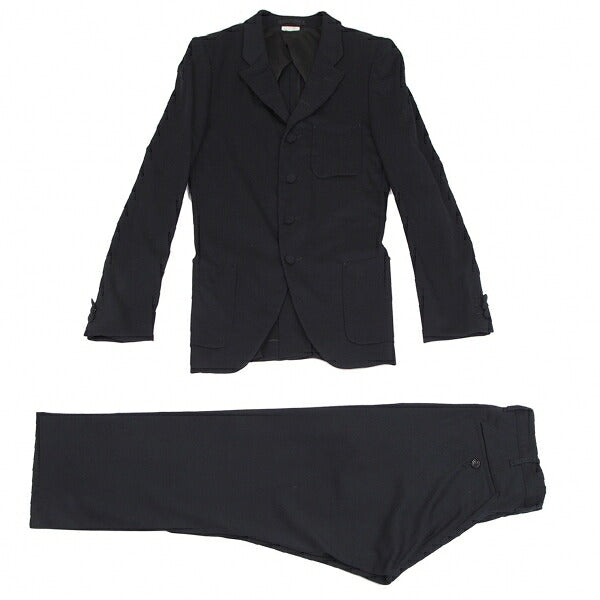 COMME des GARCONS HOMME PLUS Stretch Wool Jacket Navy Size S