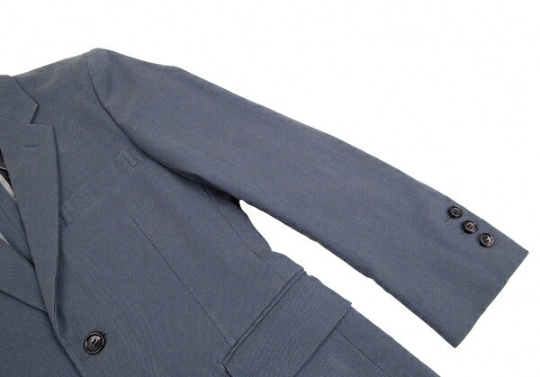 COMME des GARCONS HOMME PLUS Cotton Blazer Blue-Gray Size S