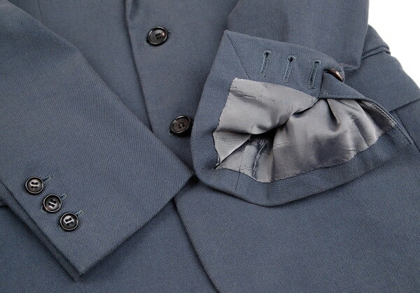 COMME des GARCONS HOMME PLUS Cotton Blazer Blue-Gray Size S