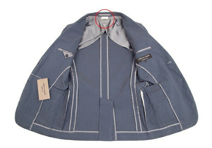 COMME des GARCONS HOMME PLUS Cotton Blazer Blue-Gray Size S