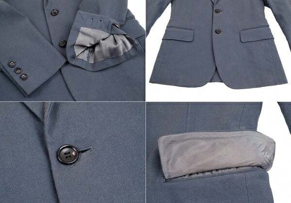 COMME des GARCONS HOMME PLUS Cotton Blue Grey Suit Size S/SS