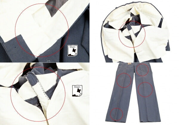 COMME des GARCONS HOMME PLUS Cotton Blue Grey Suit Size S/SS