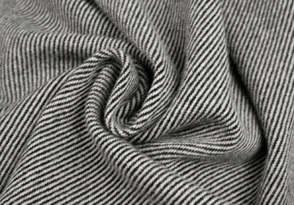 Yohji Yamamoto NOIR Skewed Stripe Pleat Black Beige Skirt Size 1