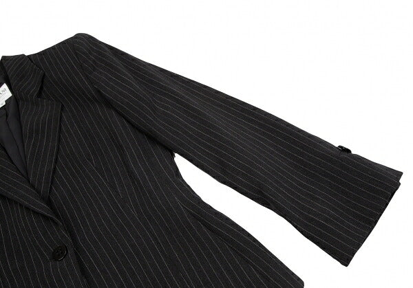 ARMANI COLLEZIONI Pinstripe 1 Button Jacket Black Size 38