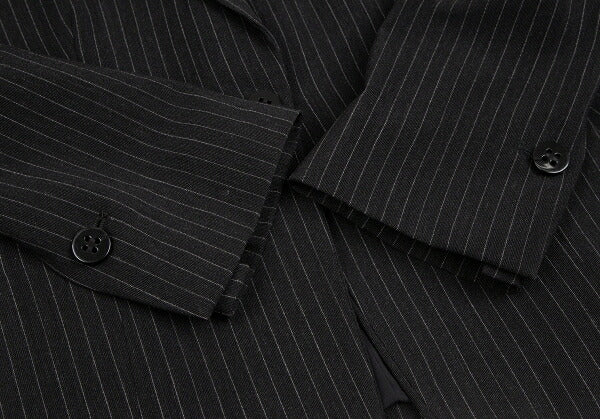 ARMANI COLLEZIONI Pinstripe 1 Button Jacket Black Size 38