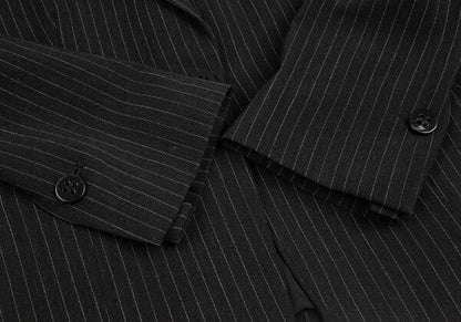 ARMANI COLLEZIONI Pinstripe 1 Button Jacket Black Size 38