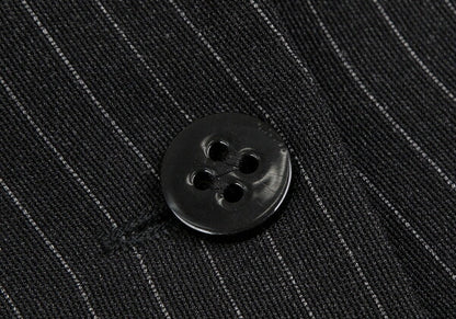 ARMANI COLLEZIONI Pinstripe 1 Button Jacket Black Size 38