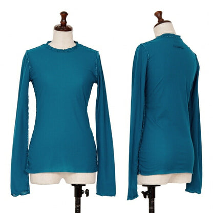 Jean Paul GAULTIER FEMME Yarn Stitch Mesh Top Blue Size 40