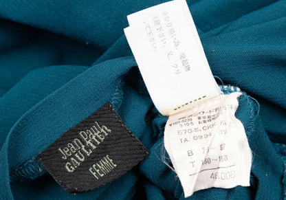 Jean Paul GAULTIER FEMME Yarn Stitch Mesh Top Blue Size 40