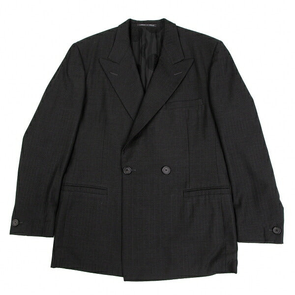 GIANNI VERSACE DB Shadow Stripe Jacket Charcoal Size L