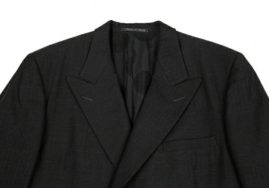 GIANNI VERSACE DB Shadow Stripe Jacket Charcoal Size L