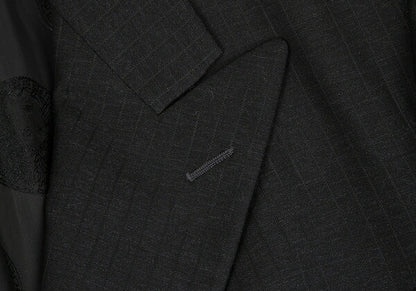 GIANNI VERSACE DB Shadow Stripe Jacket Charcoal Size L