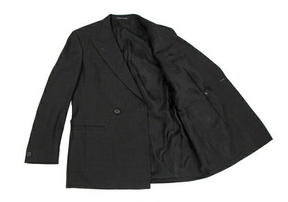 GIANNI VERSACE DB Shadow Stripe Jacket Charcoal Size L