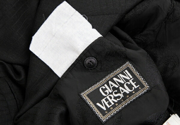 GIANNI VERSACE DB Shadow Stripe Jacket Charcoal Size L