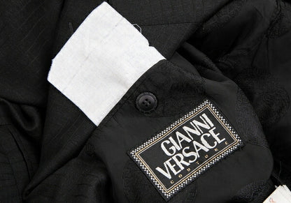 GIANNI VERSACE DB Shadow Stripe Jacket Charcoal Size L