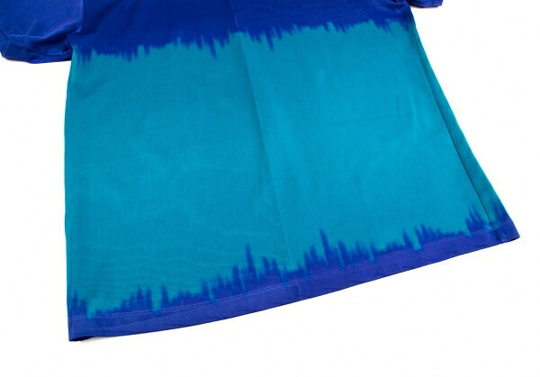 ISSEY MIYAKE MEN Hand-Dyed T-Shirt Blue-Emerald Size 4