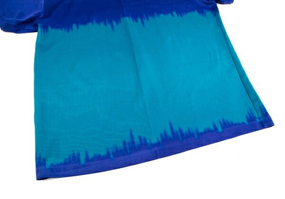ISSEY MIYAKE MEN Hand-Dyed T-Shirt Blue-Emerald Size 4
