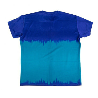 ISSEY MIYAKE MEN Hand-Dyed T-Shirt Blue-Emerald Size 4