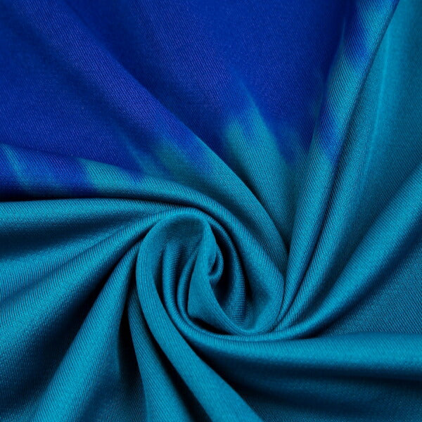 ISSEY MIYAKE MEN Hand-Dyed T-Shirt Blue-Emerald Size 4