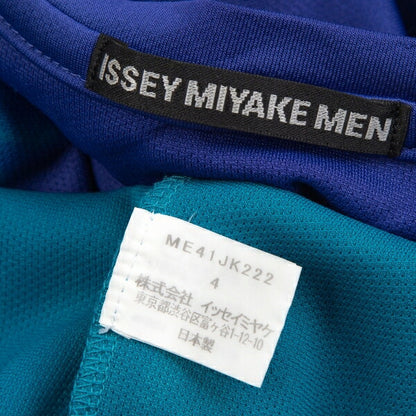ISSEY MIYAKE MEN Hand-Dyed T-Shirt Blue-Emerald Size 4